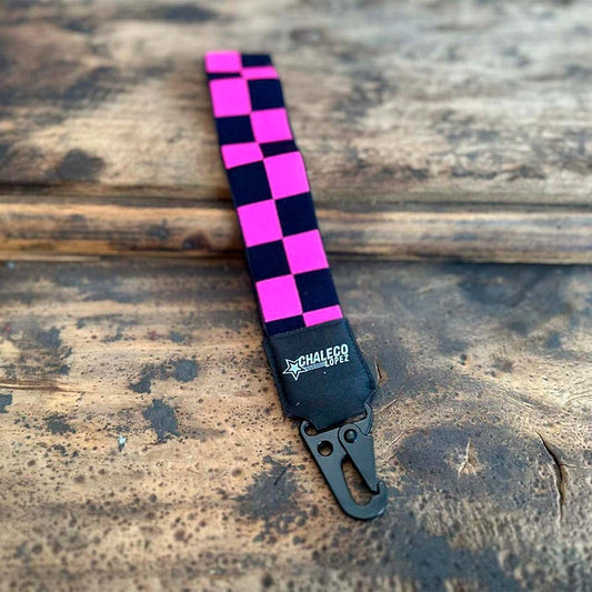 LANYARD ROSADO/NEGRO
