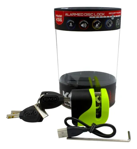 Candado Disco Moto Kovix Con Alarma Ks6