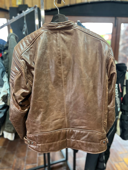 Chaqueta de Cuero Revit – Café (Talla 52)