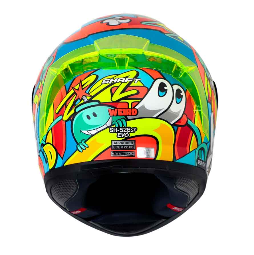 CASCO MOTO SHAFT 526SP EVO WEIRD AZUL INTEGRAL