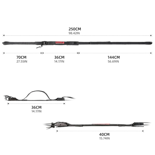 Amarra para carga y equipaje Rhinowalk MTR005 hasta 300kg touring