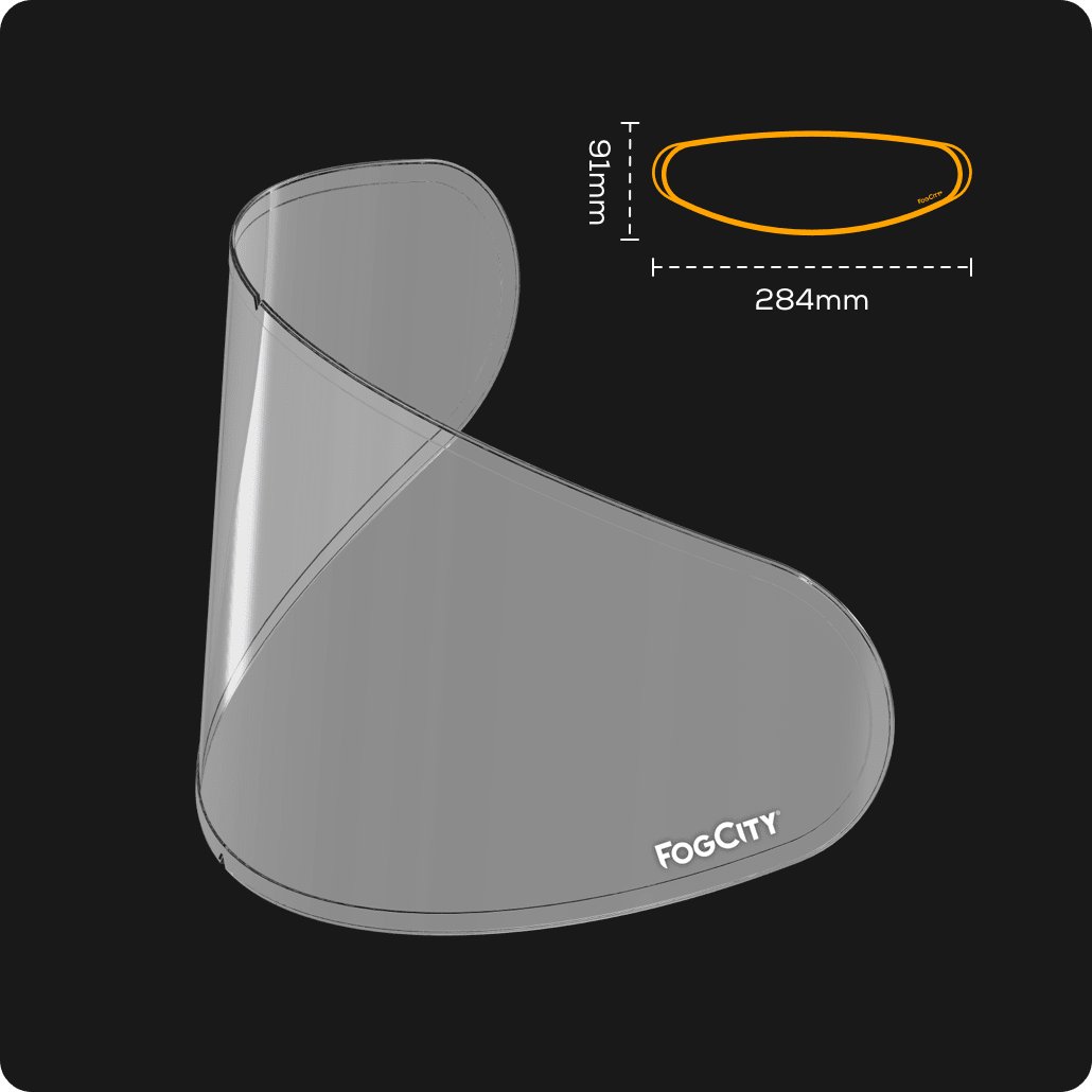 Lamina fogcity easy anti empañamiento para casco moto universal
