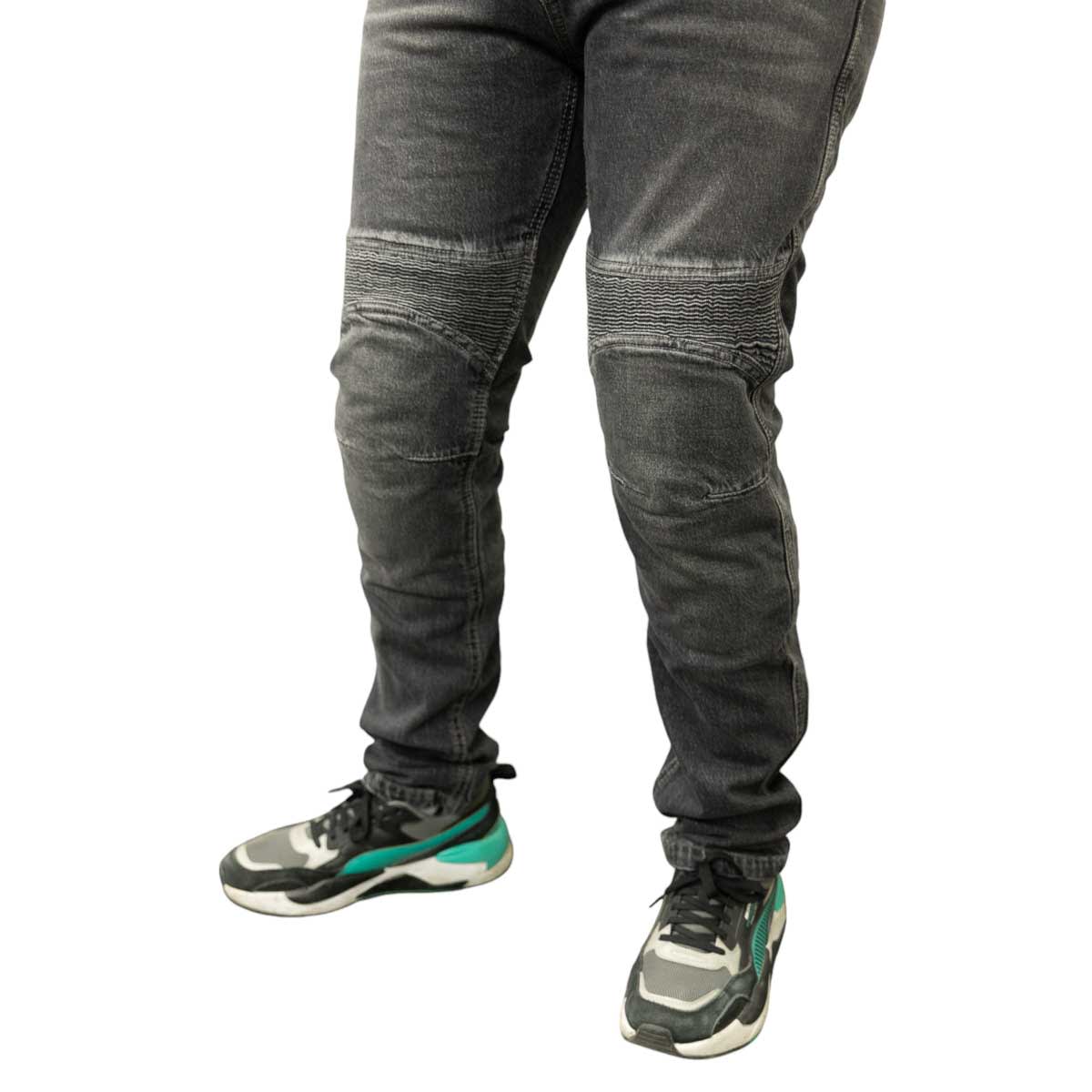 Pantalon jeans moto armad gear over gris kevlar