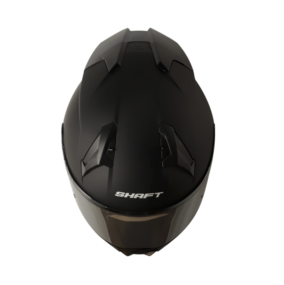 Casco moto Shaft 560 evo solid negro integral