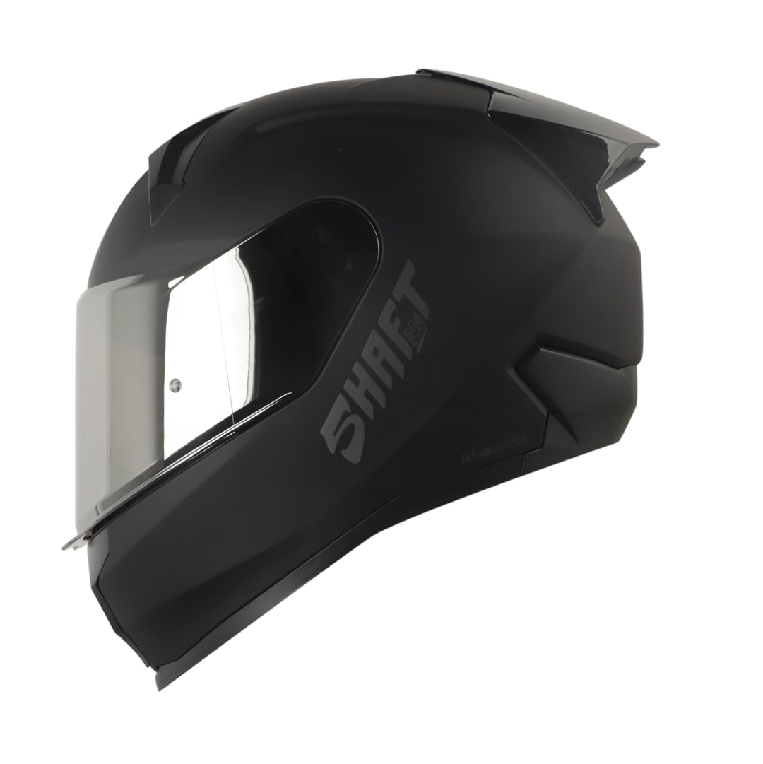 Casco moto Shaft 560 evo solid negro integral