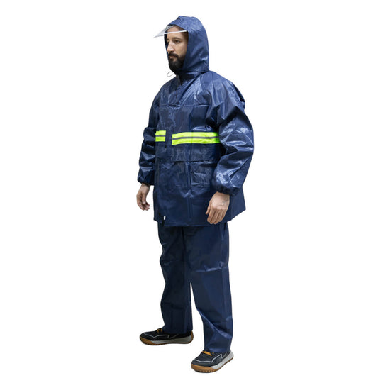 Traje impermeable para moto 2 piezas con capucha