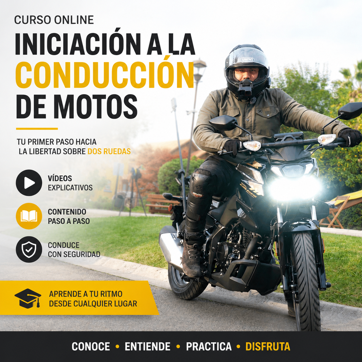 Curso Online de Iniciación a la Conducción de Motos