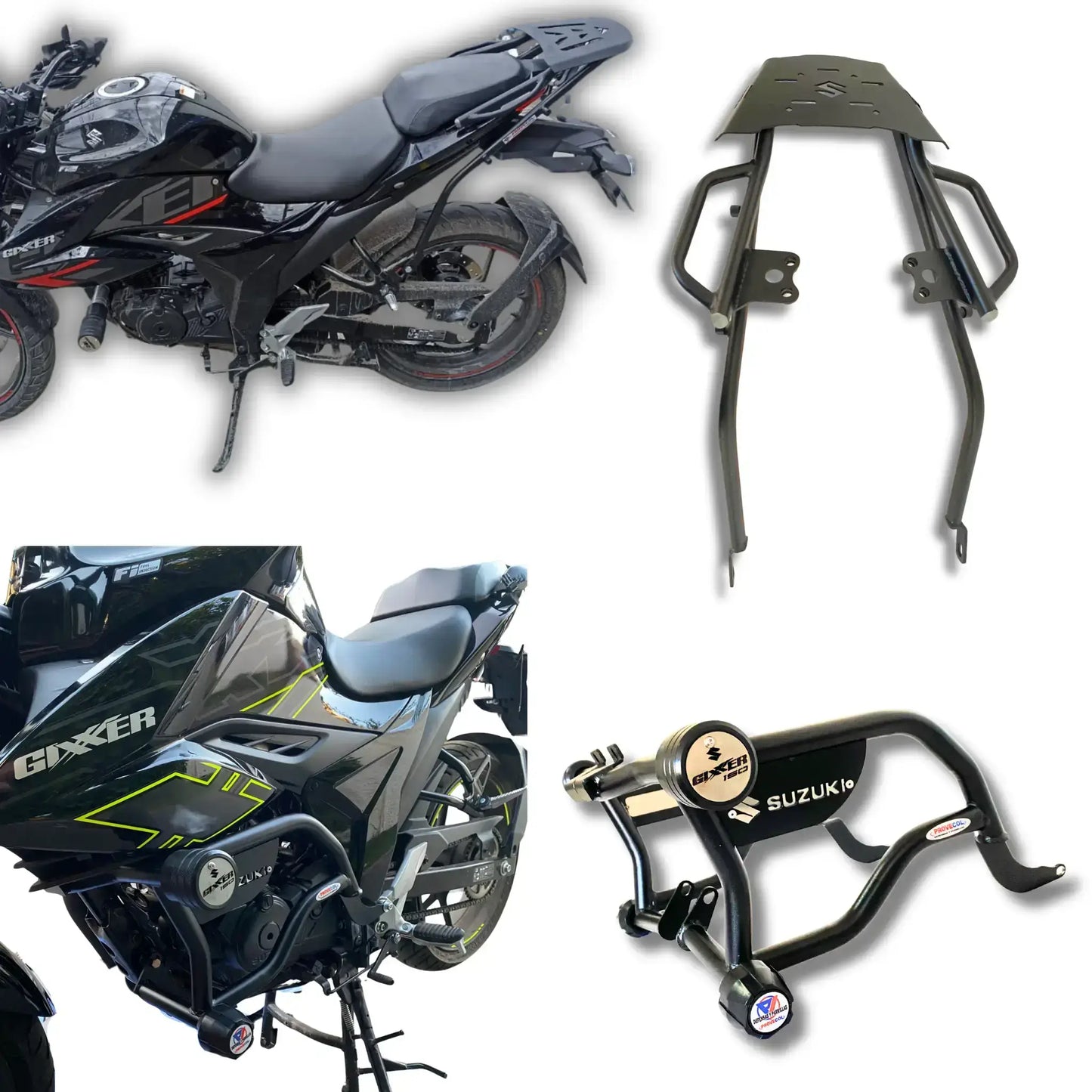 Kit Defensas mas Parrilla - Suzuki Gixxer 150 Naked