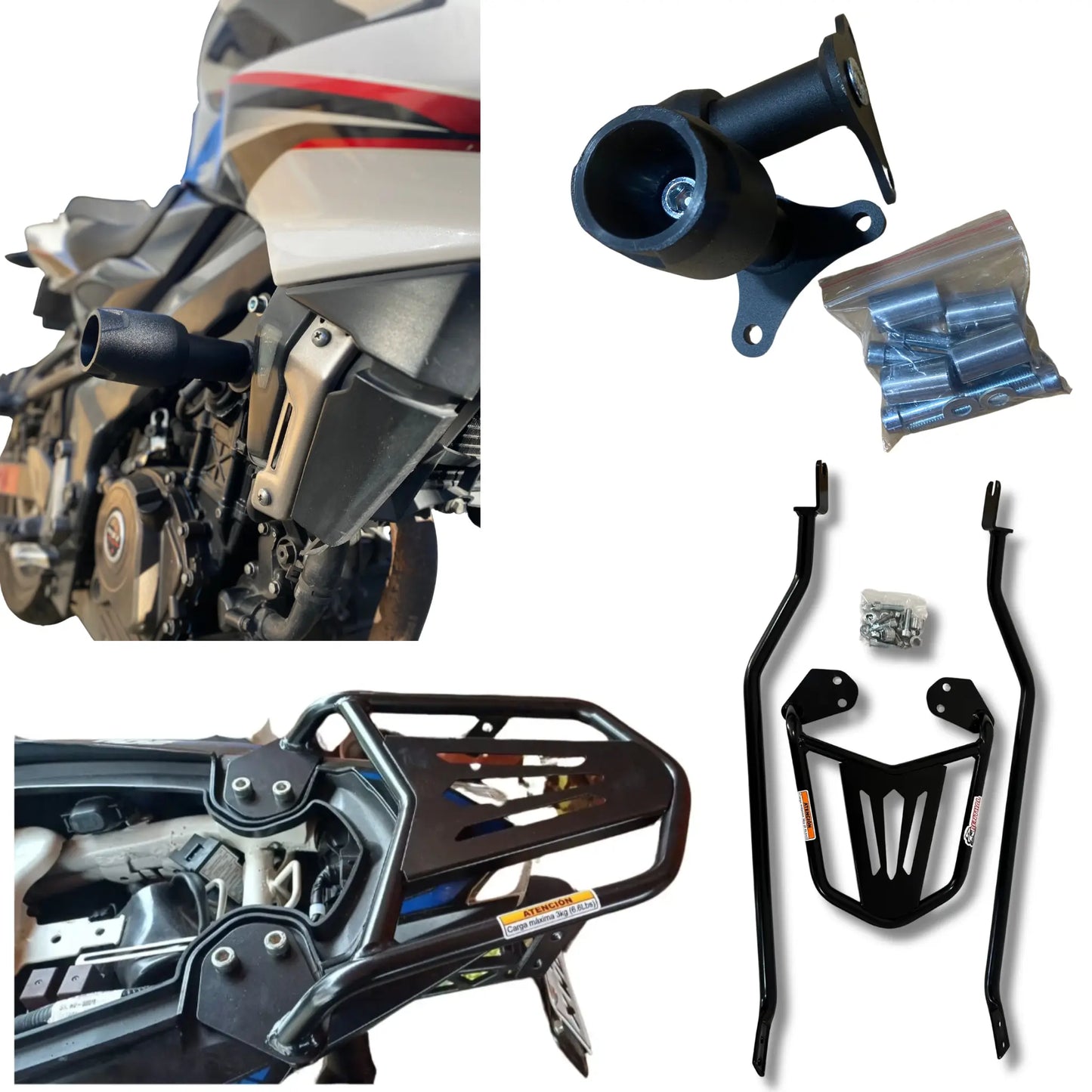 Kit Parrilla mas Slider - Bajaj Pulsar NS200