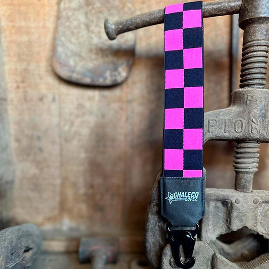 LANYARD ROSADO/NEGRO