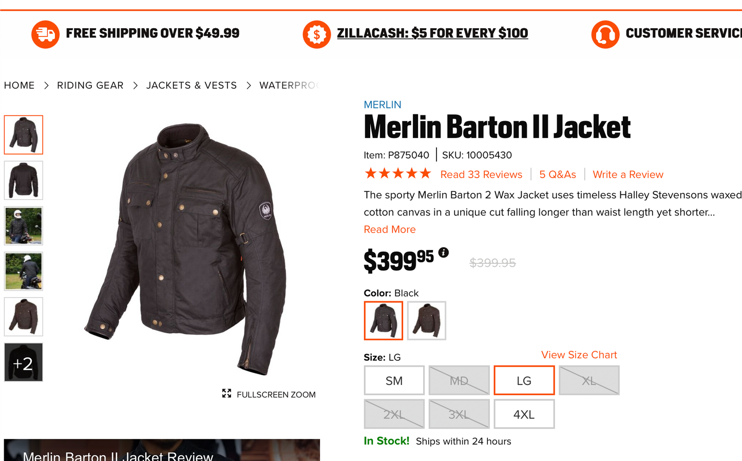 Chaqueta Merlin Barton II – Café (Talla L)