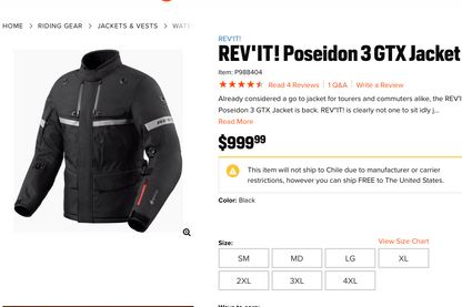 Chaqueta Revit Poseidon 3 – Gris/Negro (Talla L)