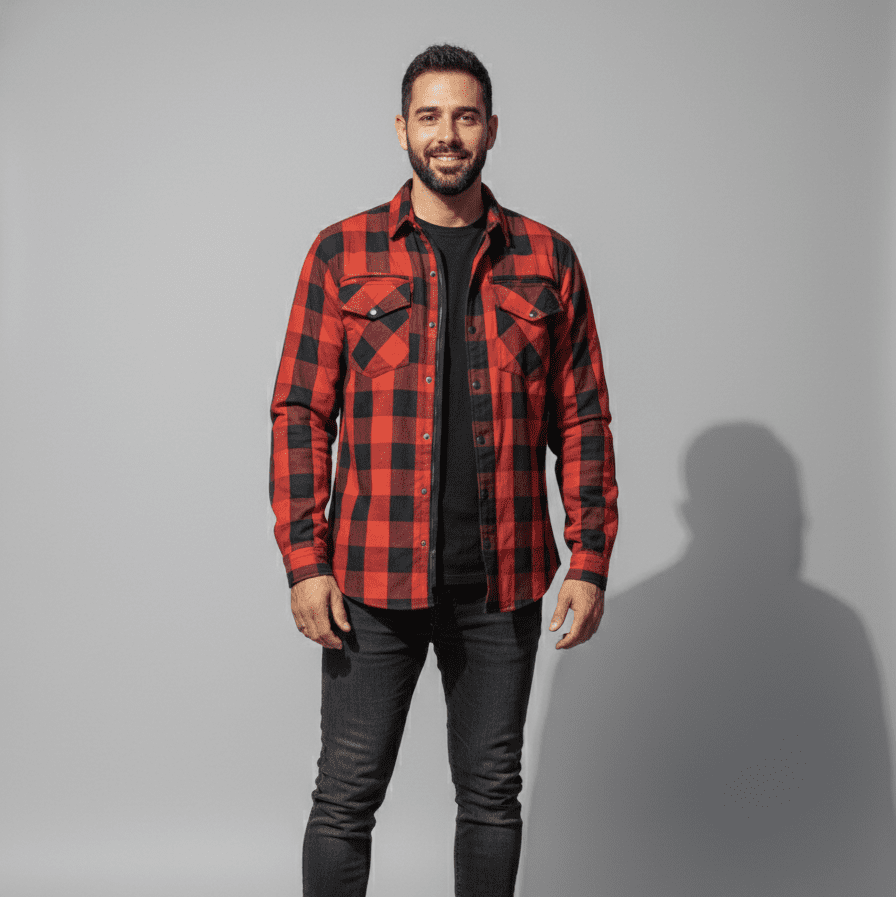 Camisa Moto «FLANNEL RIDER»™ Red