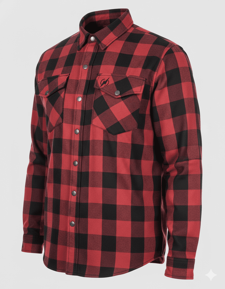 Camisa Moto «FLANNEL RIDER»™ Red