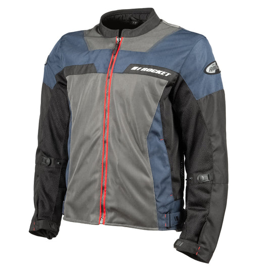 Chaqueta Ion Mesh Navy Rojo Men
