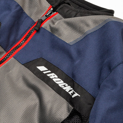 Chaqueta Ion Mesh Navy Rojo Men
