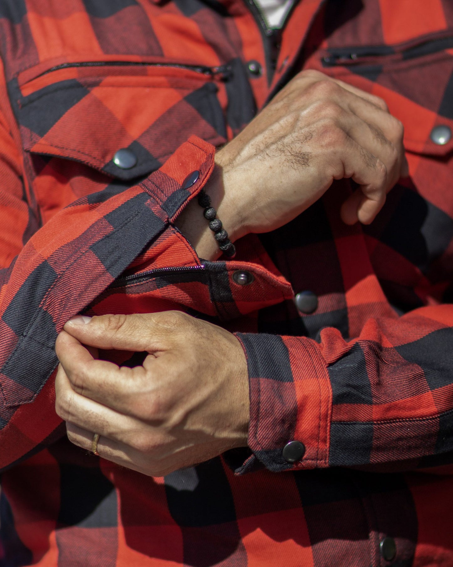 Camisa Moto «FLANNEL RIDER»™ Red
