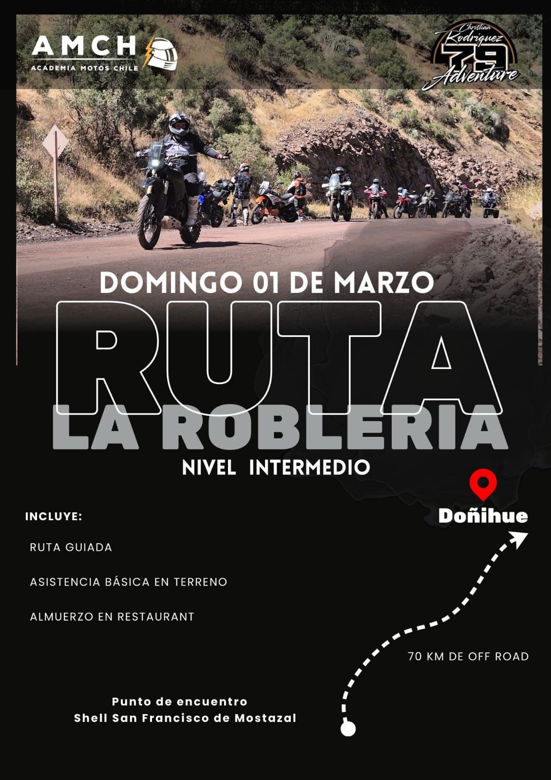Ruta Off Road guiada - La Roblería