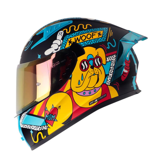 CASCO MOTO SHAFT 526SP EVO UNGLORIOUS DOGS NG AZ INTEGRAL
