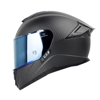 Casco moto Shaft pro 620c evo fibra de carbono NEGRO MATE integral solid 3k
