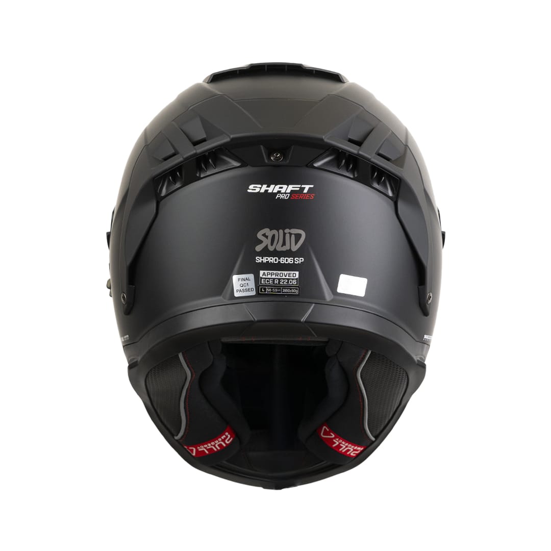 Casco moto shaft pro 606sp solid ng rj integral con sun visor (V/SV)