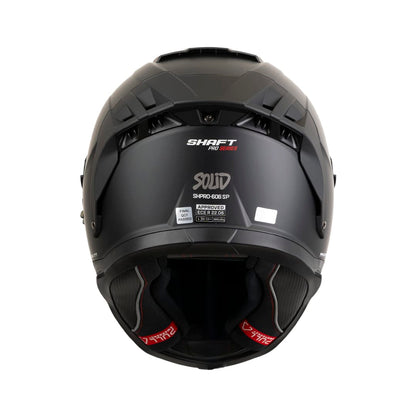 Casco moto shaft pro 606sp solid ng rj integral con sun visor (V/SV)