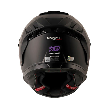 Casco moto shaft pro 606sp solid ng mr integral con sun visor (V/SV)