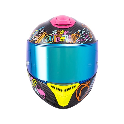 Casco moto Shaft pro 620c evo carbon 888 AGUDELO edición limitada (V/SV)