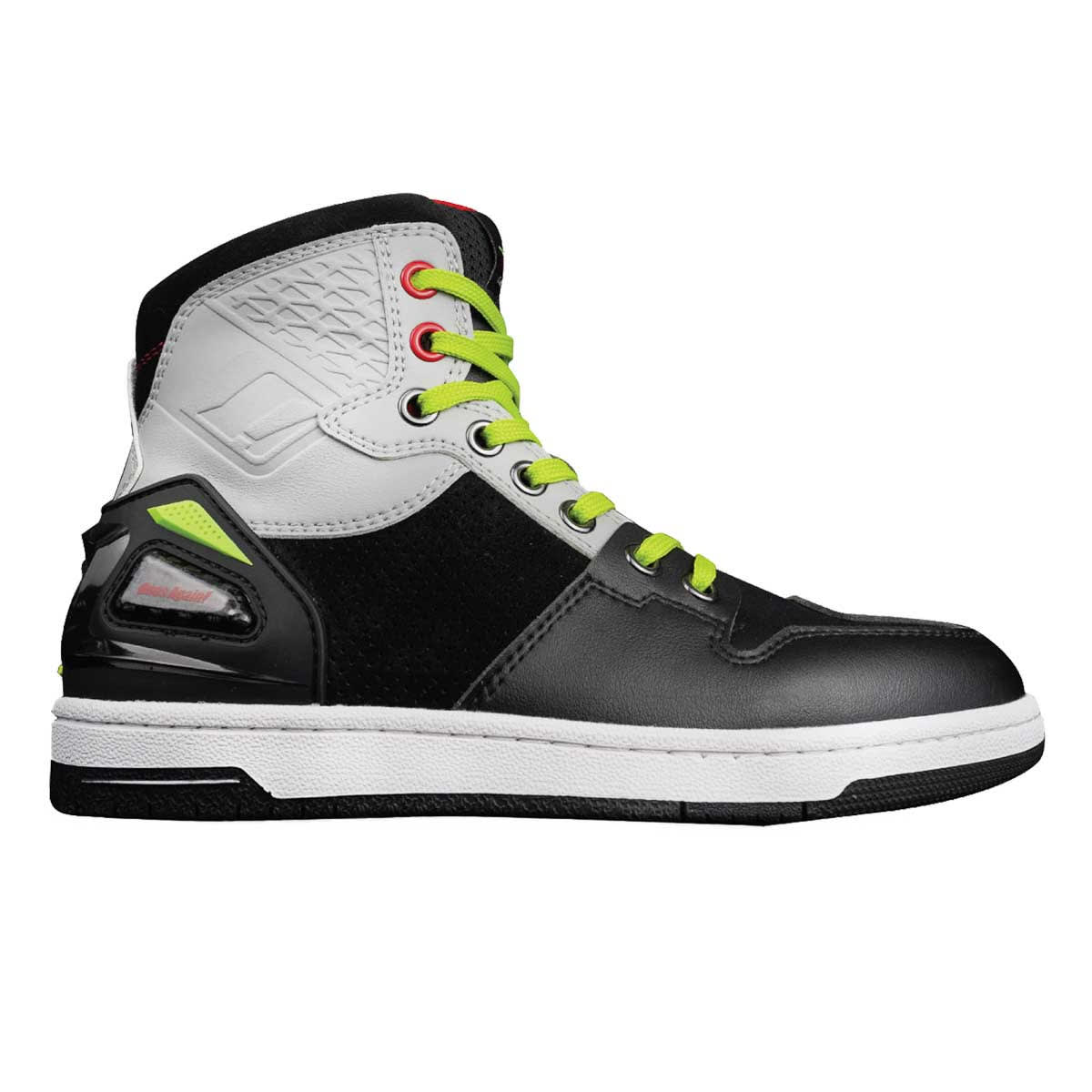 Botas para moto ones again ms07 urban reforzadas tipo zapatilla negro/amarillo