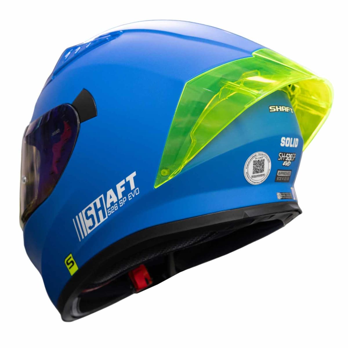 CASCO MOTO SHAFT 526SP SOLID AZUL MATE INTEGRAL