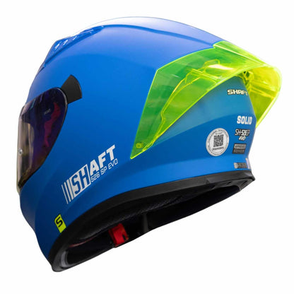 CASCO MOTO SHAFT 526SP SOLID AZUL MATE INTEGRAL