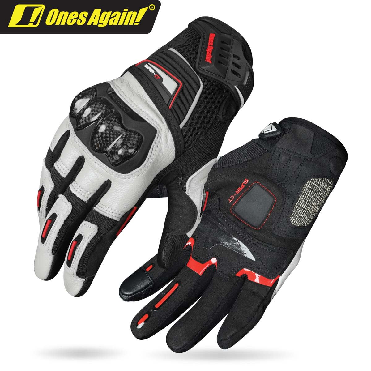 Guantes para moto Ones Again mg08 con protecciones carbono