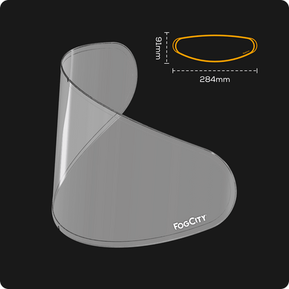 Lamina fogcity easy anti empañamiento para casco moto universal