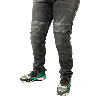 Pantalon jeans moto armad gear over gris kevlar