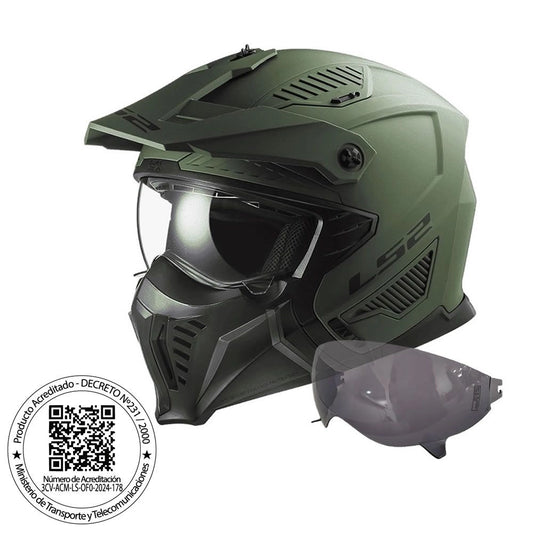 Casco LS2 OF606 Drifter Verde Militar Matte