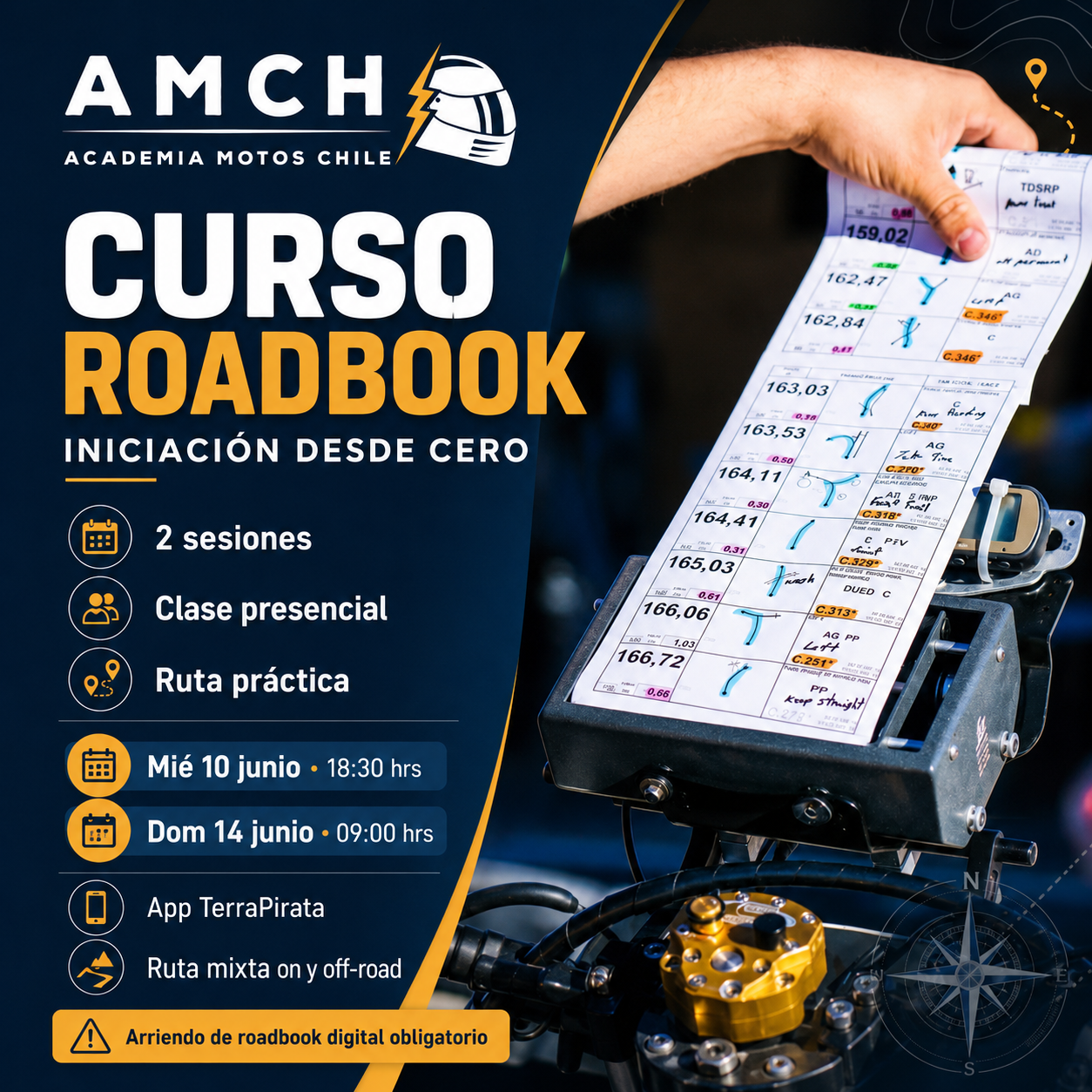 Curso de navegación con roadbook