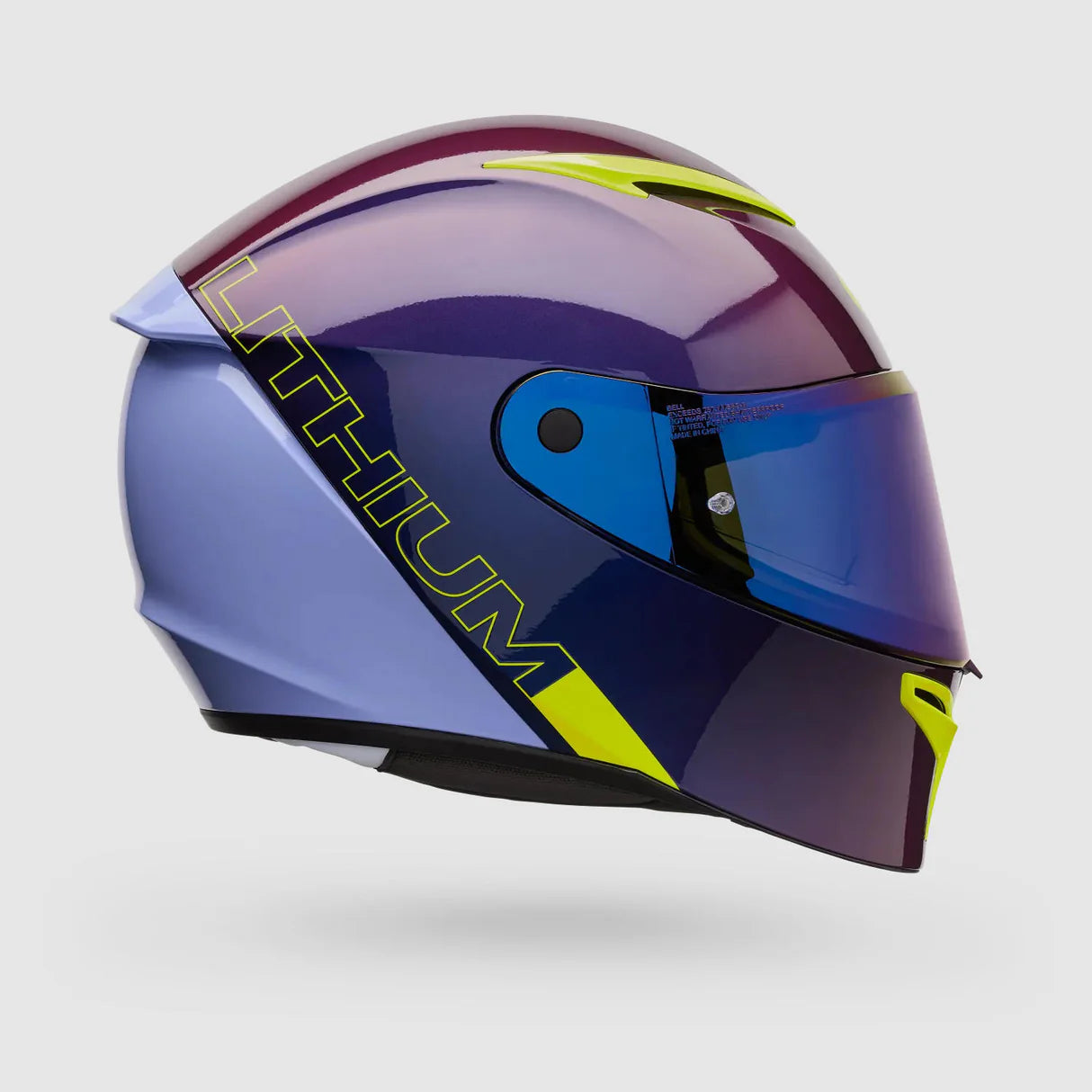 Casco Moto Calle Lithium Mips Plus Delta Negro/Morado Bell