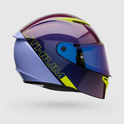 Casco Moto Calle Lithium Mips Plus Delta Negro/Morado Bell